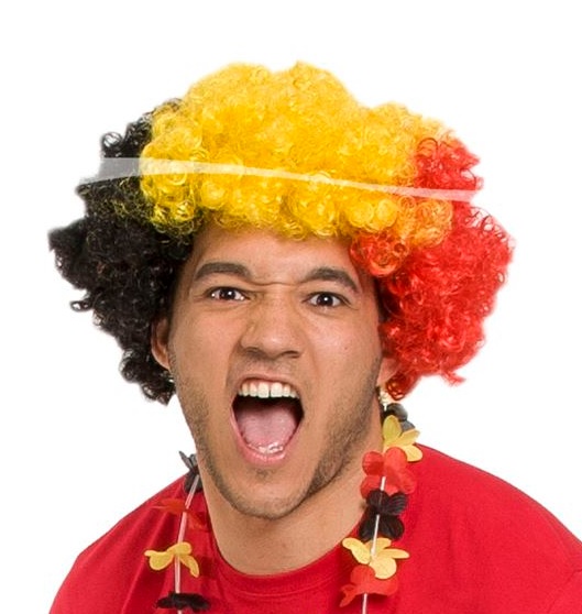 Pruik afro Belgie